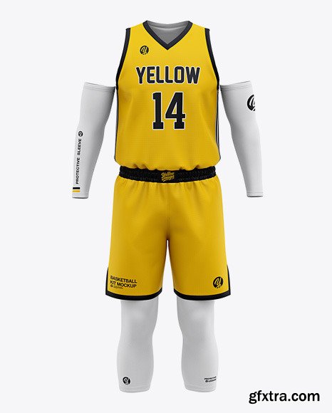 Men’s Basketball Kit Mockup - Front View 50232