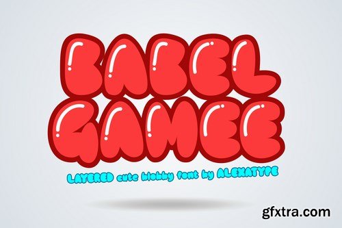 BABELGAMEE - Cute Chubby Children Font