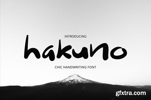 Hakuno - Chic Handwriting Font