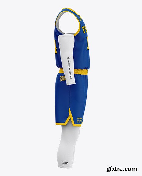 Men’s Basketball Kit Mockup - Side View 50254