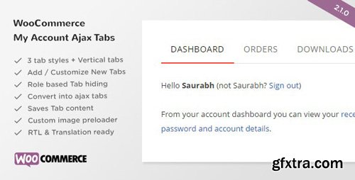 CodeCanyon - SS WooCommerce Myaccount Ajax Tabs v2.1.0 - 16948806