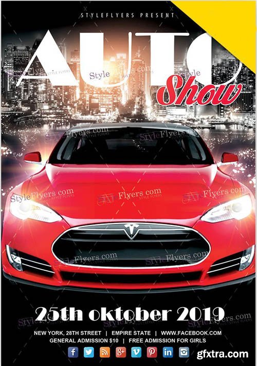 Auto Show V1810 2019 PSD Flyer Template