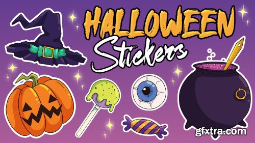 Drawing Halloween Stickers in Adobe Photoshop