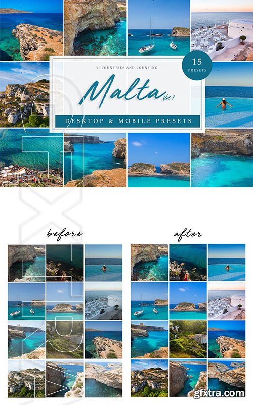 CreativeMarket - LR Presets Malta Vol. 1 4114883