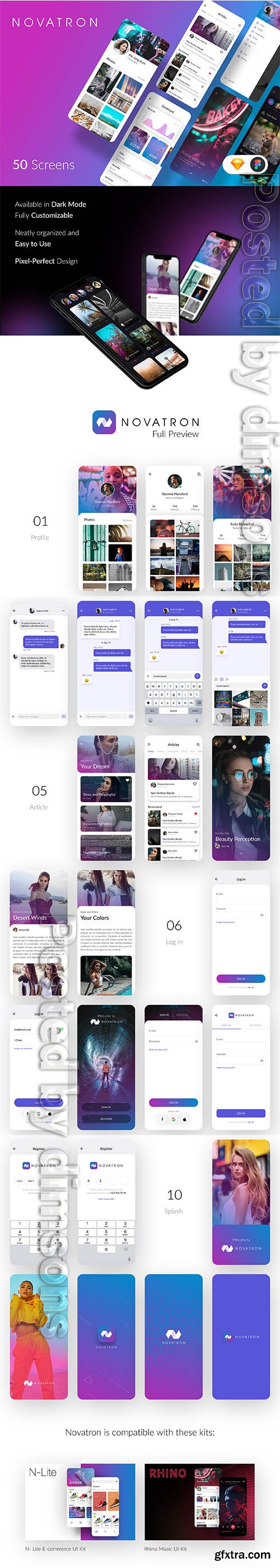 Novatron Multipurpose iOS UI Kit