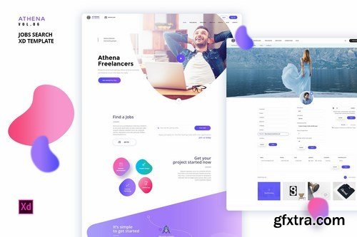 ATHENA Vol.06 - Jobs Search XD Template