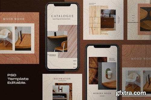 WOOD MOOD - Social Media Template