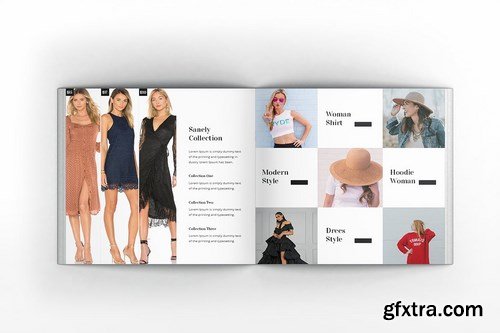 Fashion Lookbook Square Brochure