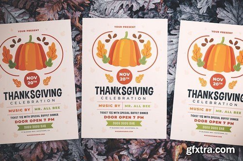 Thanksgiving Celebration Flyer