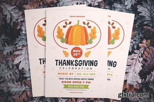 Thanksgiving Celebration Flyer