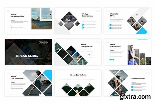 Tennice Powerpoint Google Slides and Keynote Templates