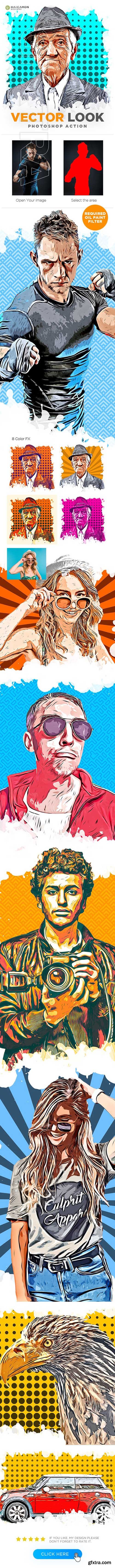 GraphicRiver - Vector Look Photoshop Action 24612746