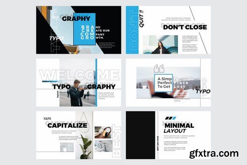 NEW TYPOGRAPHY - Powerpoint and Keynote Templates