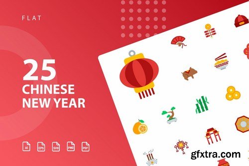 Chinese New Year Icons Bundle