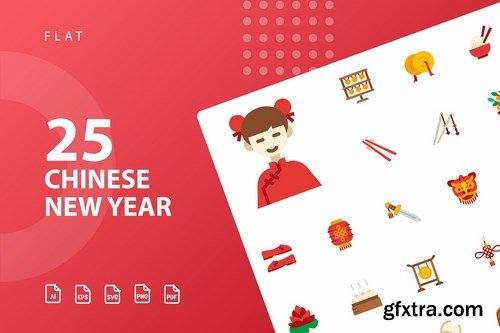 Chinese New Year Icons Bundle