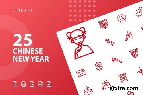 Chinese New Year Icons Bundle