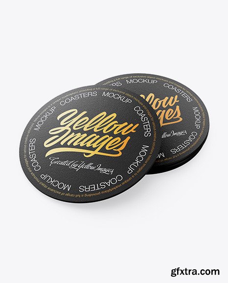 Paper Beverage Coasters Mockup 50303