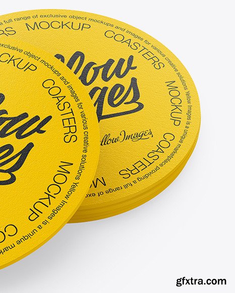 Paper Beverage Coasters Mockup 50303