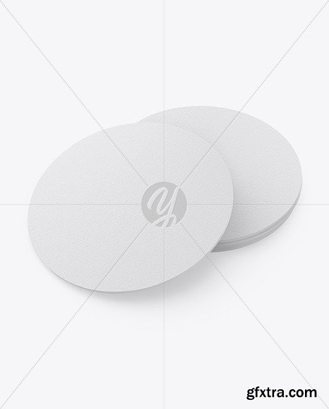 Paper Beverage Coasters Mockup 50303