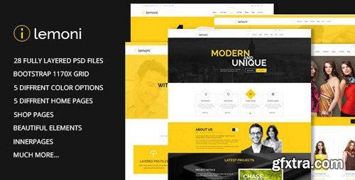 ThemeForest - Lemoni v1.0 - Pixel Perfect Multipurpose PSD Template (Update: 15 August 14) - 8493192