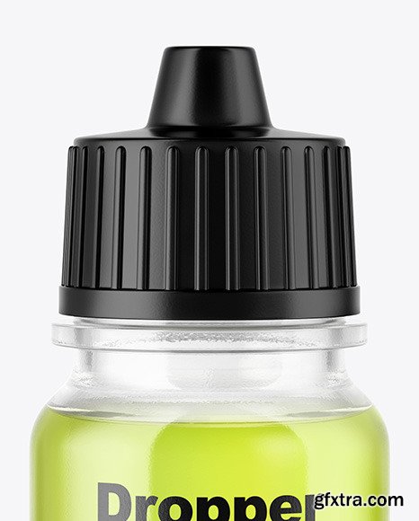 5ml Clear Glass Dropper Bottle Mockup 50393