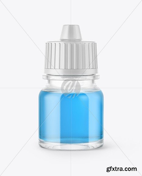 5ml Clear Glass Dropper Bottle Mockup 50393