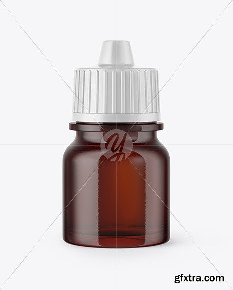 5ml Amber Glass Dropper Bottle Mockup 50403