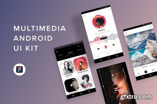 Multimedia Android UI Kit (Figma)