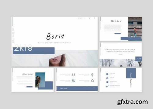 Boris - Powerpoint Google Slides and Keynote Templates