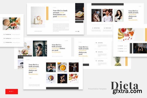 Dieta - Diet Plan Food Powerpoint and Keynote Templates