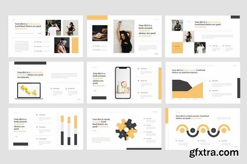 Dieta - Diet Plan Food Powerpoint and Keynote Templates