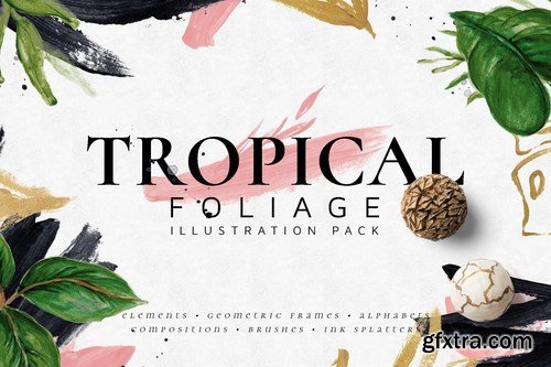 Tropical Foliage Illustration Pack