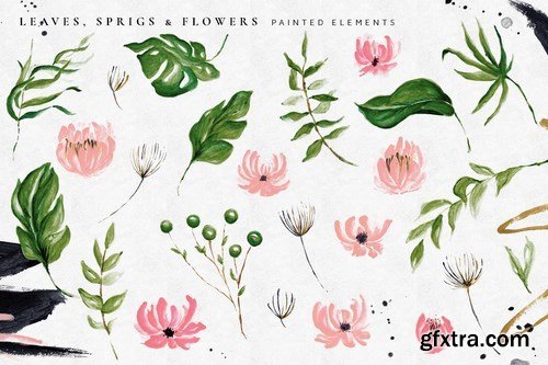 Tropical Foliage Illustration Pack