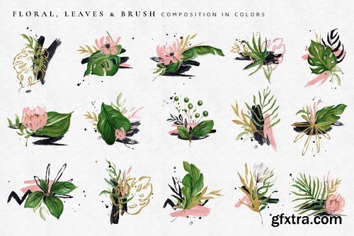 Tropical Foliage Illustration Pack