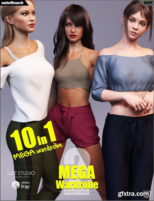 Daz3D - MEGA Wardrobe 2 for Genesis 8 Females