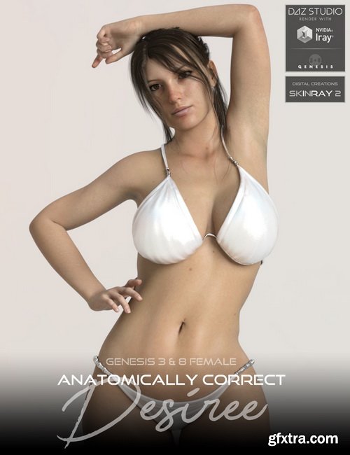 Daz3D - Anatomically Correct: Desiree for Genesis 3 and Genesis 8 Female