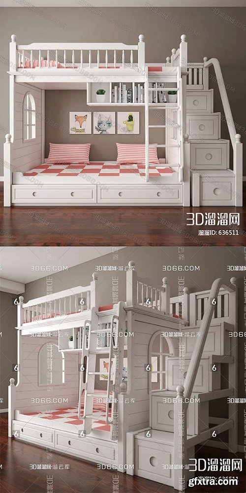 Child bed 3d model