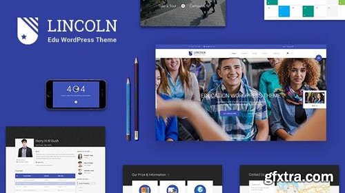 ThemeForest - Lincoln v4.3.1 - Education Material Design WordPress Theme - 12857399