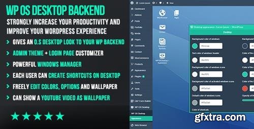 CodeCanyon - WP OS Desktop Backend v1.155 - More than a Wordpress Admin Theme - 15804874