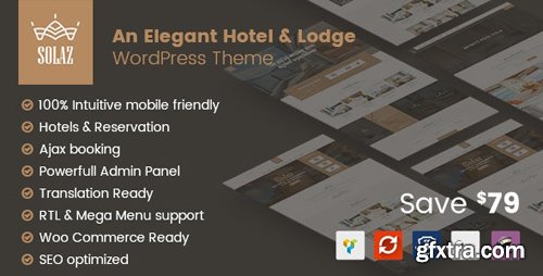 ThemeForest - Solaz v1.1.7 - An Elegant Hotel & Lodge WordPress Theme - 19509817