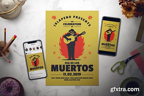 Dia De Los Muertos Flyer Set