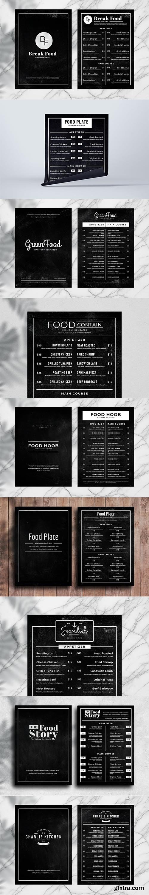 Blackboard Food Menu Templates 01-10