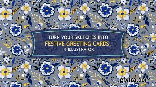 Turn your Sketches into Festive Greeting Cards, in Illustrator