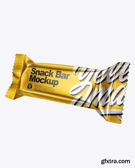 Two Metallic Snack Bars Mockup 50389