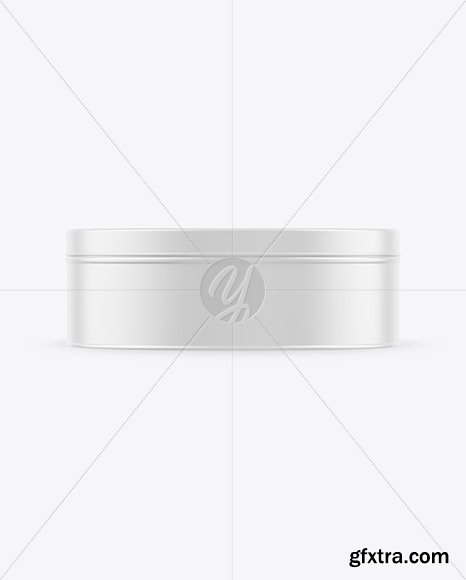 Matte Round Tin Box Mockup 50398