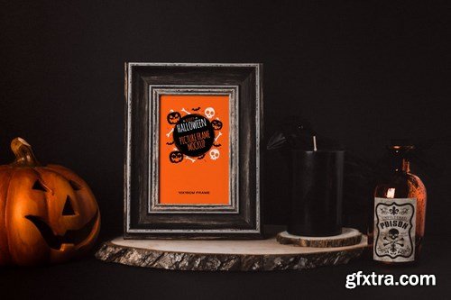 Dark Halloween Mockup Scenes