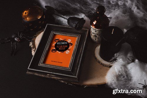 Dark Halloween Mockup Scenes