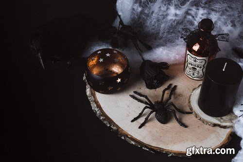 Dark Halloween Mockup Scenes