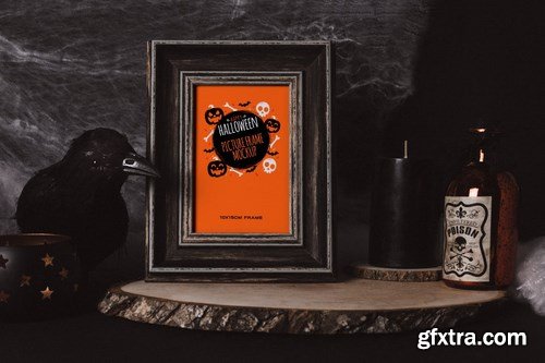 Dark Halloween Mockup Scenes