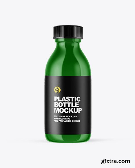 Glossy Plastic Oil Bottle Mockup 49775